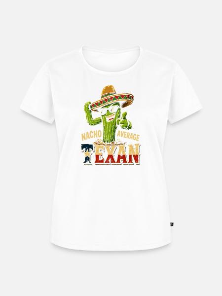 Nacho Average Texan Cactus - Frauen Premium Bio T-Shirt - Weiß