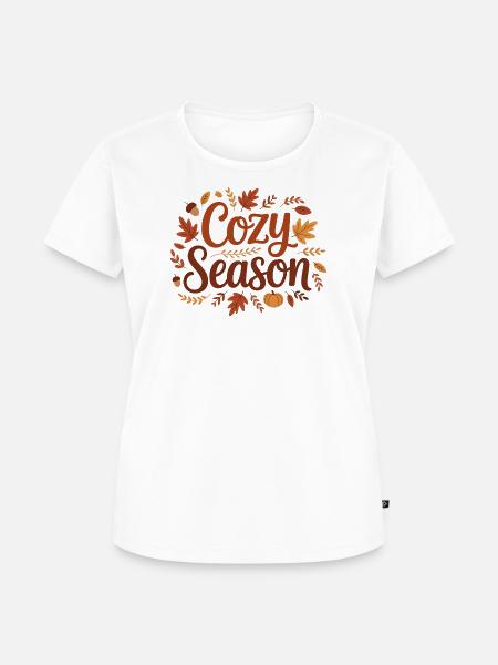 Gemütliche Saison - Frauen Premium Bio T-Shirt - Weiß