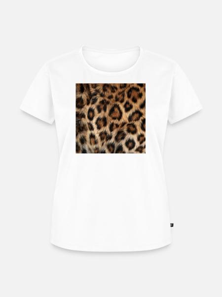 Wildleopardenfell - Frauen Premium Bio T-Shirt - Weiß