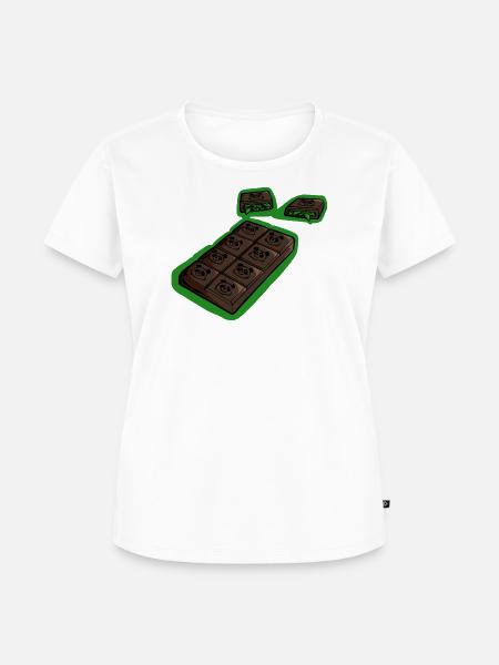 Choco Panda - Frauen Premium Bio T-Shirt - Weiß