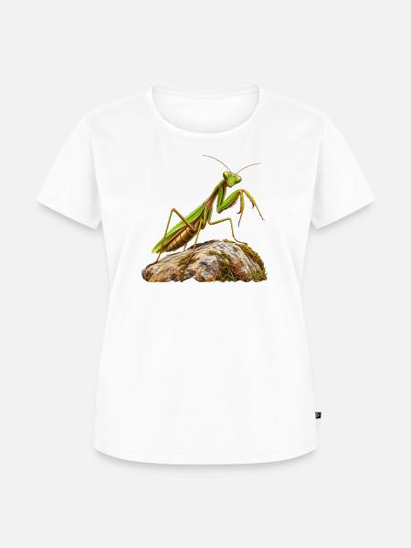 Gottesanbeterin - Frauen Premium Bio T-Shirt - Weiß