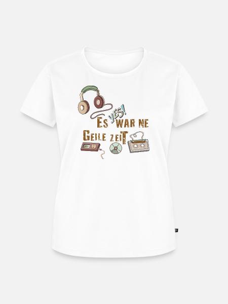 geile Zeit - Frauen Premium Bio T-Shirt - Weiß