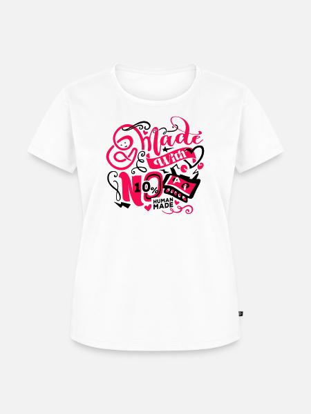 Ohne KI entwickelt - Frauen Premium Bio T-Shirt - Weiß