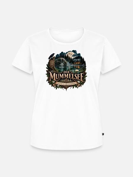 Der Mummelsee – Schwarzwälder Sage - Frauen Premium Bio T-Shirt - Weiß