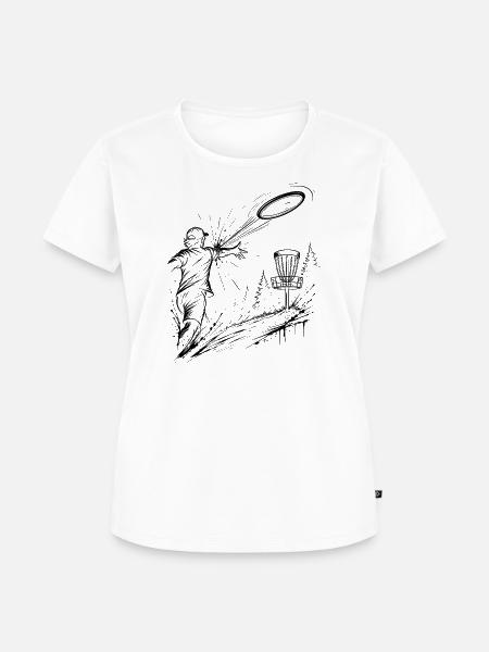 Discgolf - Frauen Premium Bio T-Shirt - Weiß