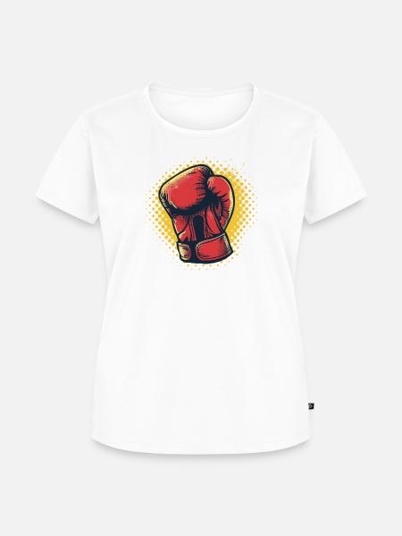 Boxhandschuhe Grafik - Frauen Premium Bio T-Shirt - Weiß