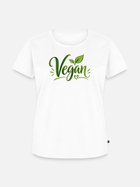 Vegan - Veganer - fleischfrei - fleischlos - Frauen Premium Bio T-Shirt - Weiß