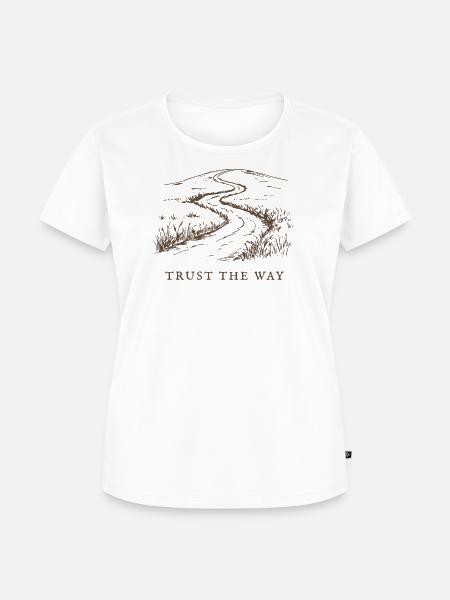 Vertraue dem Weg - Frauen Premium Bio T-Shirt - Weiß