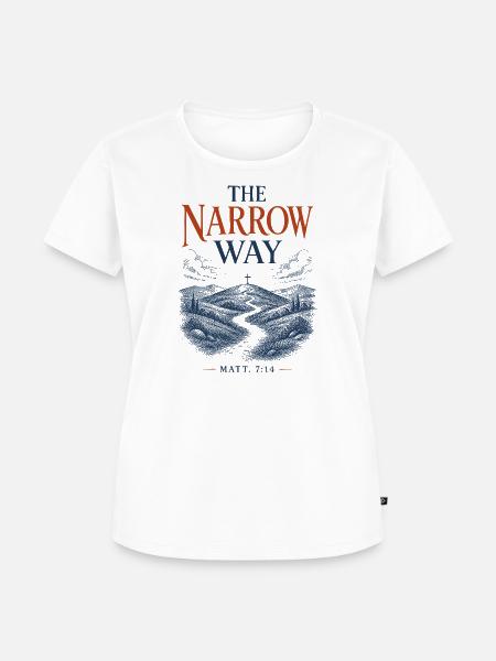 Der Enge Weg - Frauen Premium Bio T-Shirt - Weiß