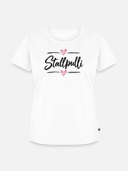 Stallpulli - Pferd - Reiterin - Stall - Pullover - Frauen Premium Bio T-Shirt - Weiß