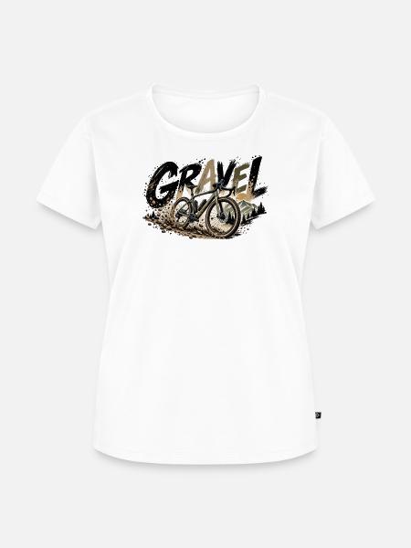 Gravel - Frauen Premium Bio T-Shirt - Weiß