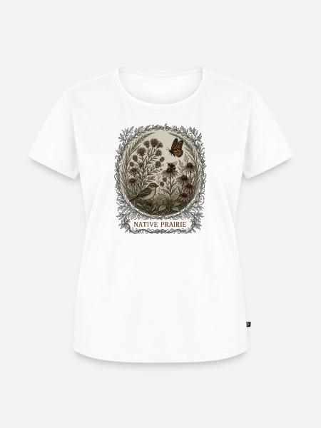 Native Prairie Native Prairie - Frauen Premium Bio T-Shirt - Weiß
