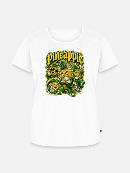 Ananas - Frauen Premium Bio T-Shirt - Weiß