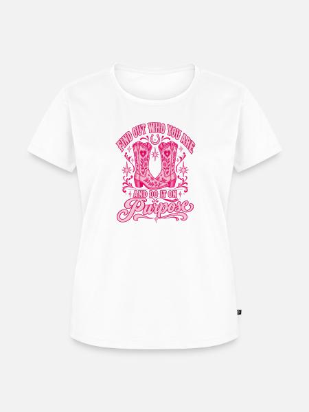 Such dir absichtlich Stiefel - Frauen Premium Bio T-Shirt - Weiß