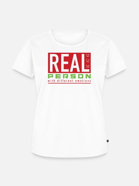 Real Person - Frauen Premium Bio T-Shirt - Weiß