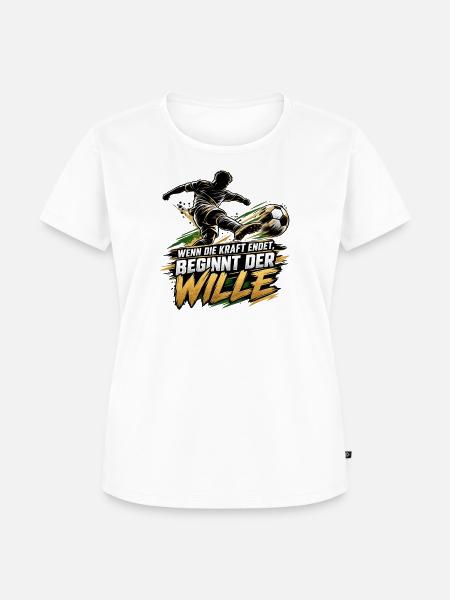 Fußball Motivation - Frauen Premium Bio T-Shirt - Weiß