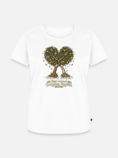 Freunde sind Familie Beste Freunde Freundschaft - Frauen Premium Bio T-Shirt - Weiß