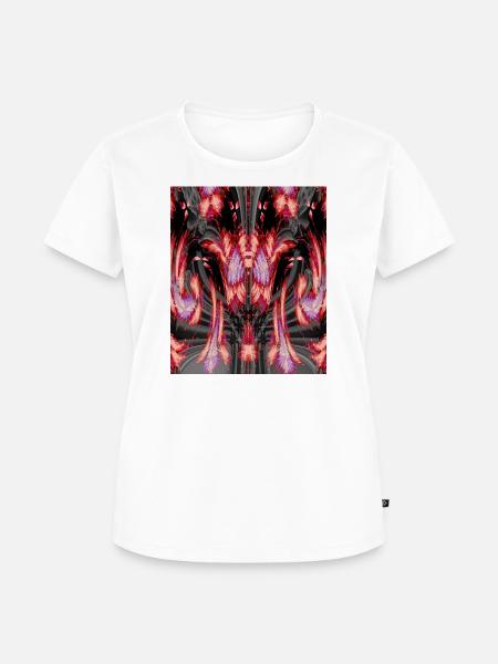 Tor zur creativen Feuerwelt - Frauen Premium Bio T-Shirt - Weiß
