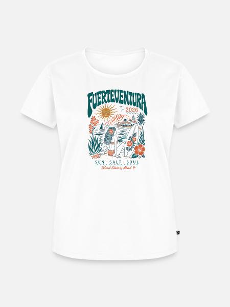 Fuerteventura Surfstrand 2026 - Frauen Premium Bio T-Shirt - Weiß