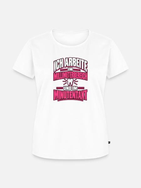 Zahnmedizinische Fachangestellte - Frauen Premium Bio T-Shirt - Weiß