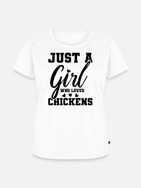 Huhn Statement - Frauen Premium Bio T-Shirt - Weiß