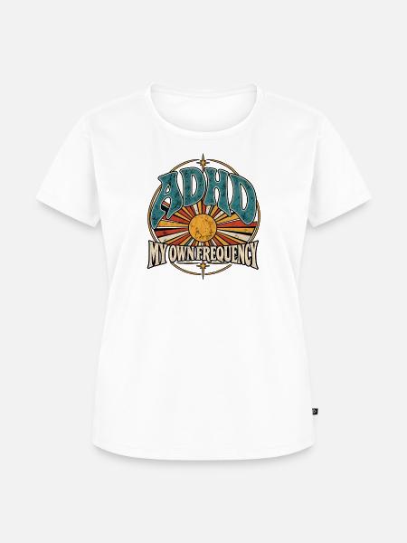 ADHD – My Own Frequency - Frauen Premium Bio T-Shirt - Weiß