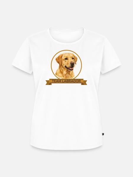 Team Labrador Retriever - Frauen Premium Bio T-Shirt - Weiß