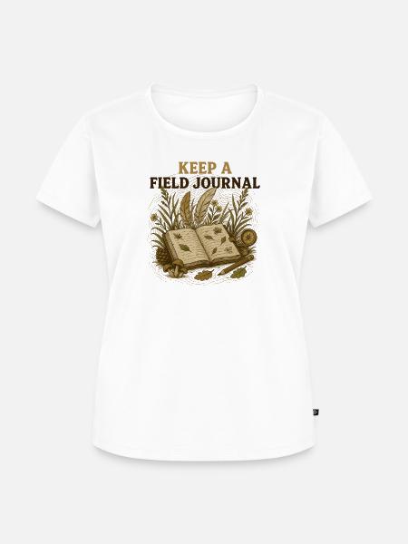 Keep A Field Journal Naturjournal - Frauen Premium Bio T-Shirt - Weiß