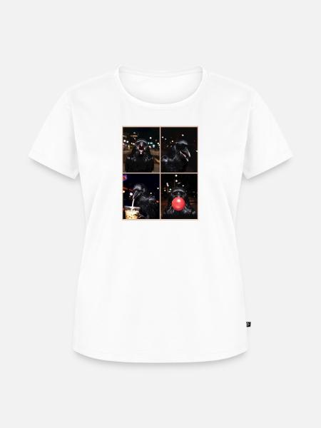 Krähen Krähe - Frauen Premium Bio T-Shirt - Weiß