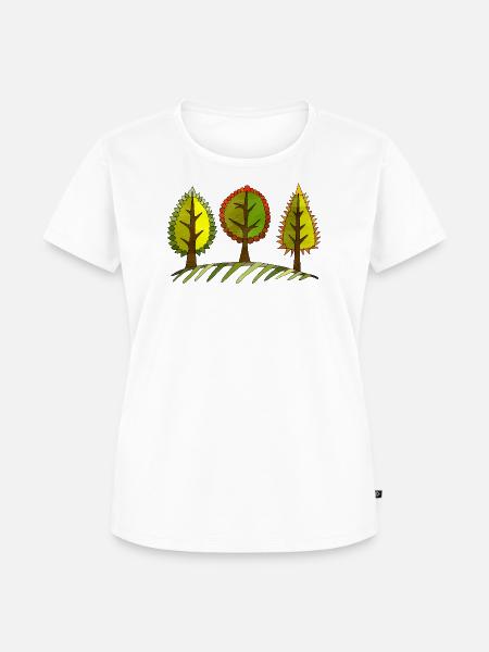 Baum - Frauen Premium Bio T-Shirt - Weiß