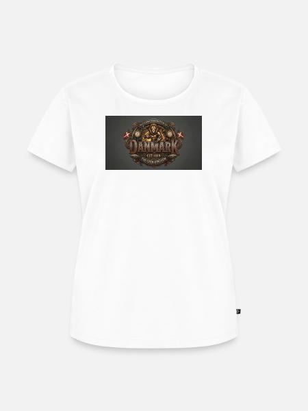 Mechanical Kingdom of Danmark - Frauen Premium Bio T-Shirt - Weiß