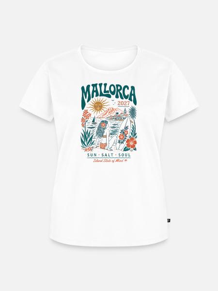 Mallorca Inselzauber 2027 - Frauen Premium Bio T-Shirt - Weiß