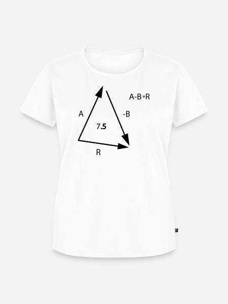 Algebra Mathe - Frauen Premium Bio T-Shirt - Weiß