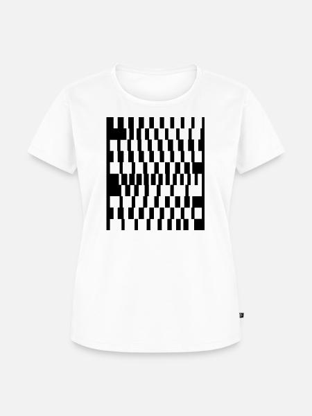 Geometrische Quadrate-Muster - Frauen Premium Bio T-Shirt - Weiß