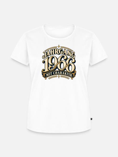 Jahrgang 1966 Charakter - Frauen Premium Bio T-Shirt - Weiß