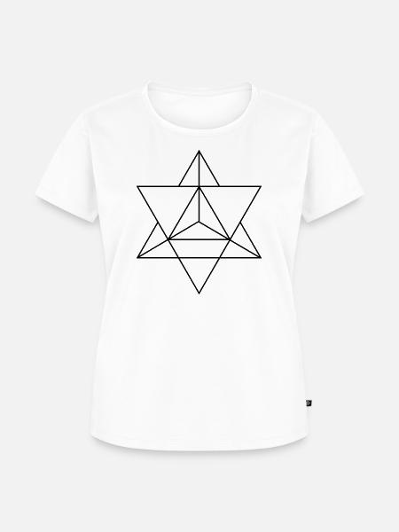 Merkaba - Frauen Premium Bio T-Shirt - Weiß