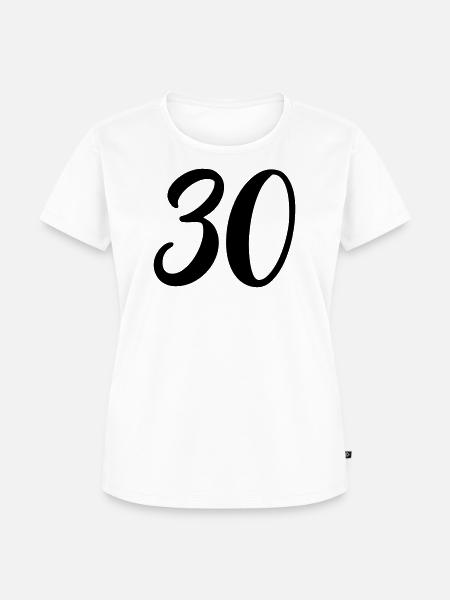 30 - Frauen Premium Bio T-Shirt - Weiß