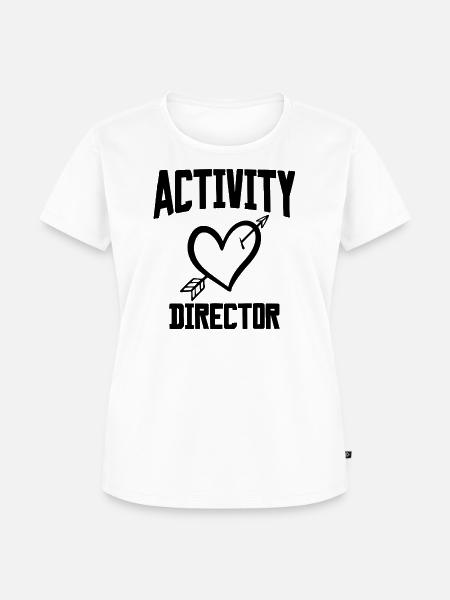 Activity Director Herz - Frauen Premium Bio T-Shirt - Weiß