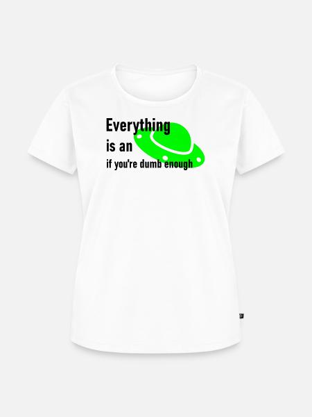Ufo - Frauen Premium Bio T-Shirt - Weiß