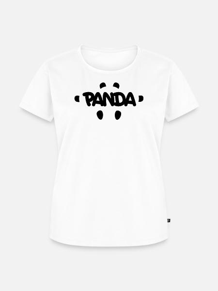 PANDA - Frauen Premium Bio T-Shirt - Weiß