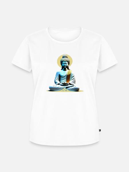 BUDDHA - Frauen Premium Bio T-Shirt - Weiß