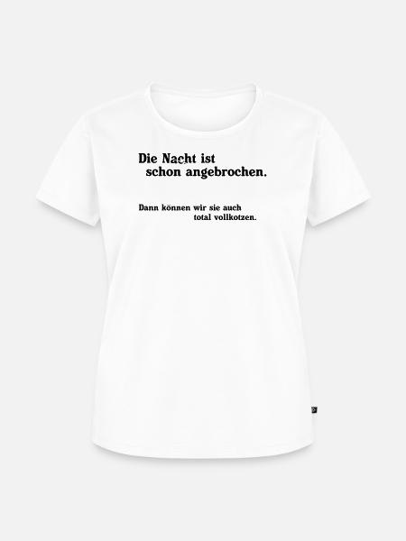 Die Nacht ist angebrochen - Frauen Premium Bio T-Shirt - Weiß
