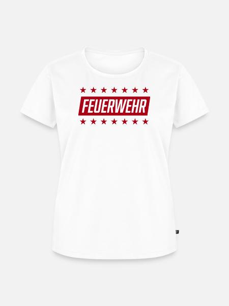 feuerwehr - Frauen Premium Bio T-Shirt - Weiß