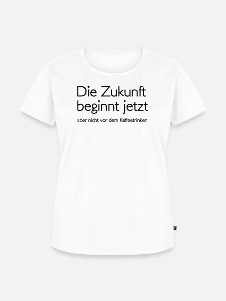 Zukunft - Frauen Premium Bio T-Shirt - Weiß