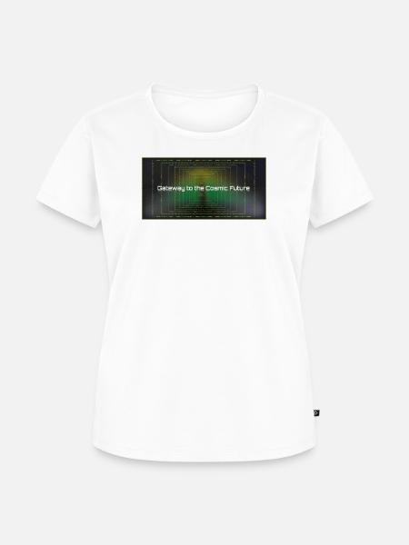 Tor zur Kosmischen Zukunft - Frauen Premium Bio T-Shirt - Weiß