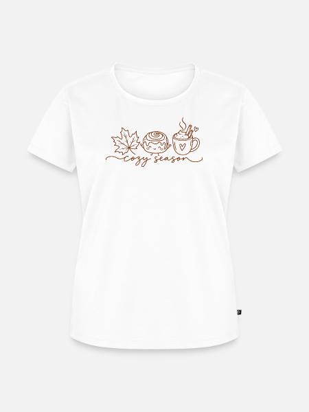 Cozy Season Autumn - Frauen Premium Bio T-Shirt - Weiß
