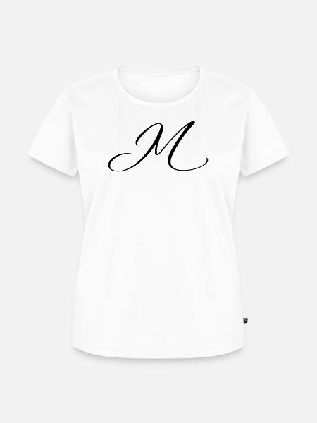 Name mit Anfangsbuchstabe M Mia Matteo - Frauen Premium Bio T-Shirt - Weiß