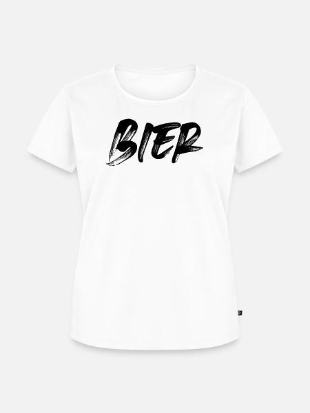 Bier - Frauen Premium Bio T-Shirt - Weiß
