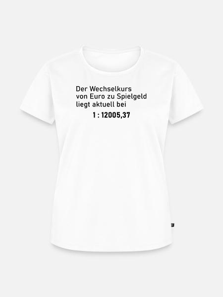 Wechselkurs - Frauen Premium Bio T-Shirt - Weiß
