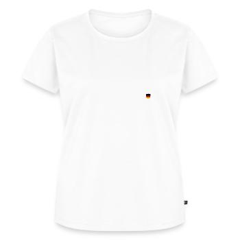 Hochvogel Berg Allgäu Alpen Bayern Tirol Wandern - Frauen Premium Bio T-Shirt - Weiß - Vorne - AI Model Female 172 dark (172cm)